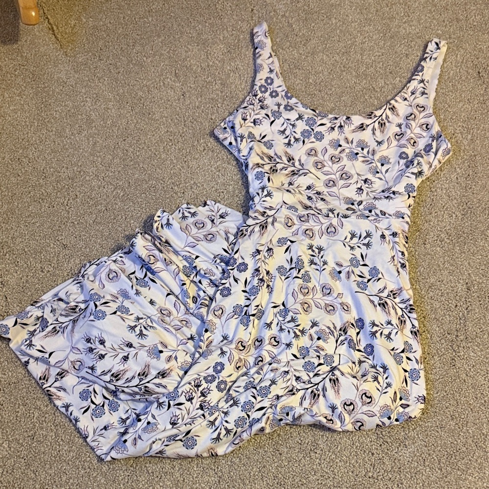 LOFT Floral Sleeveless Dress